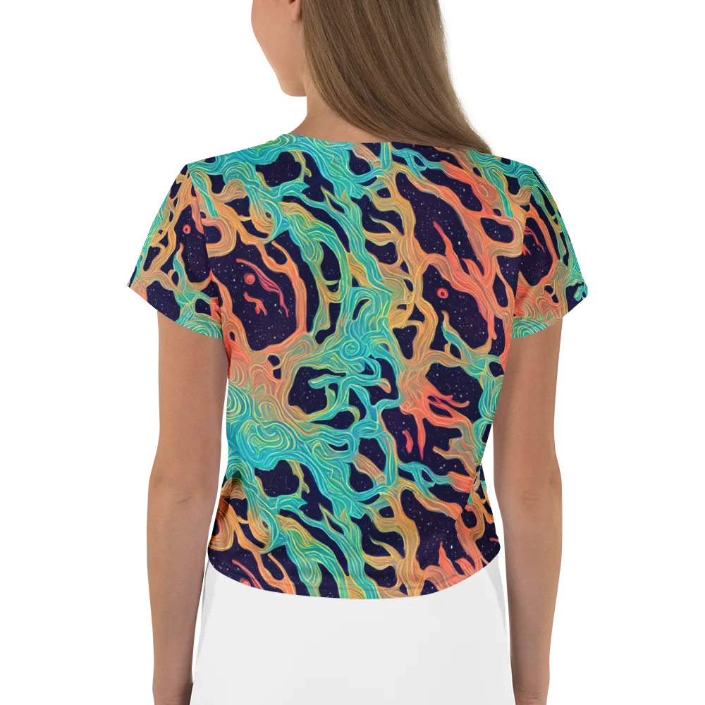 Astral Tides on Crop Tee — Back