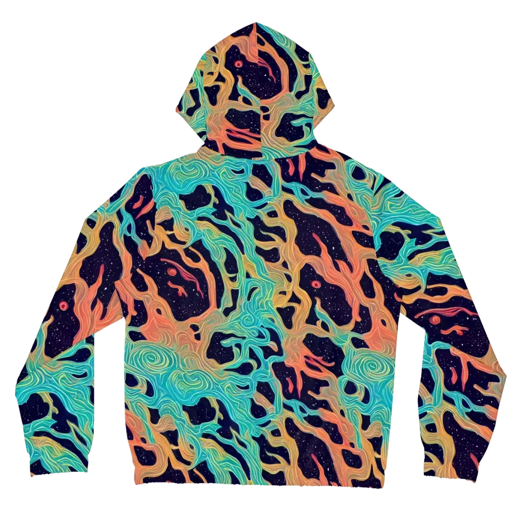 Astral Tides on Women's Full-Zip Hoodie — Back