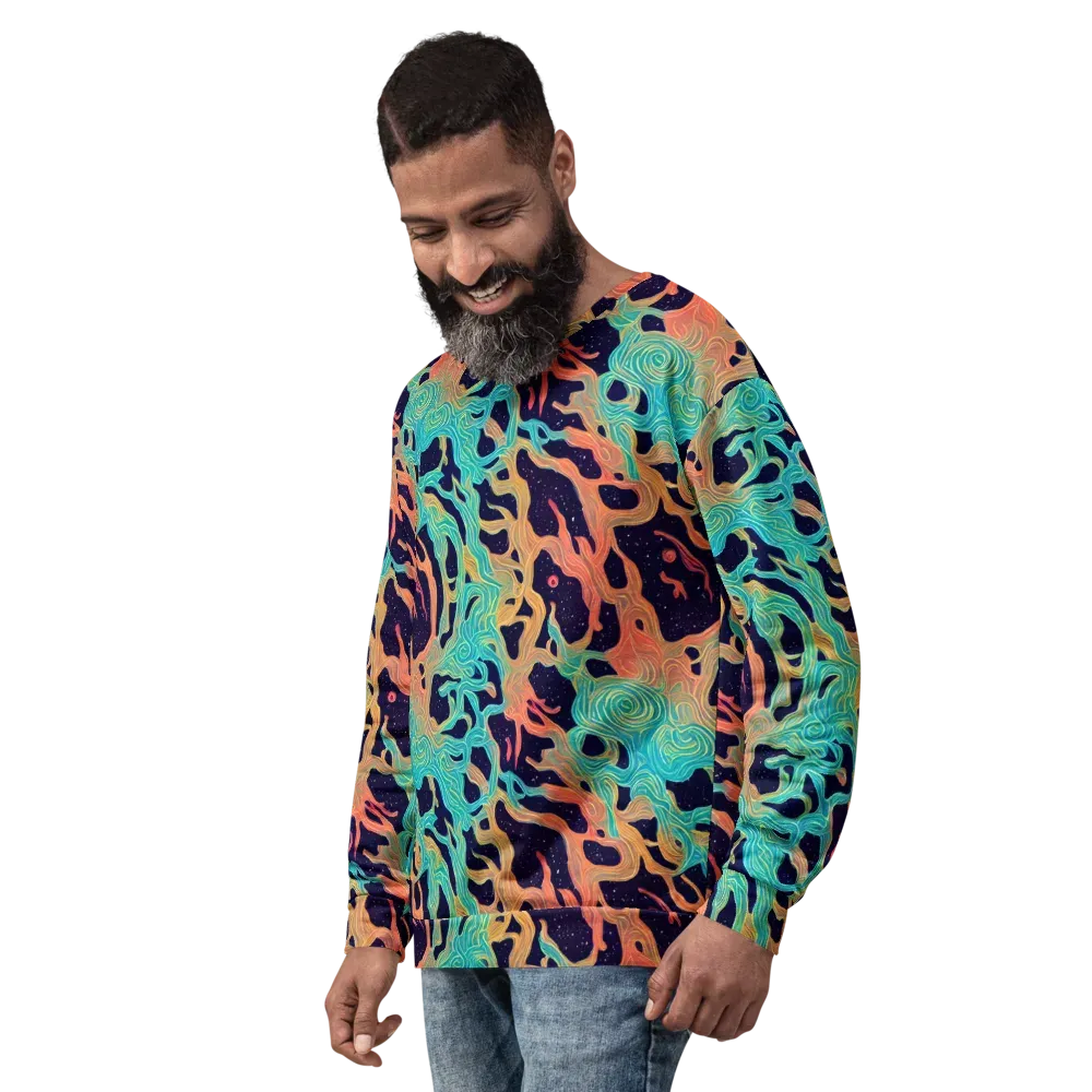 Astral Tides on Sweatshirt — Left Front