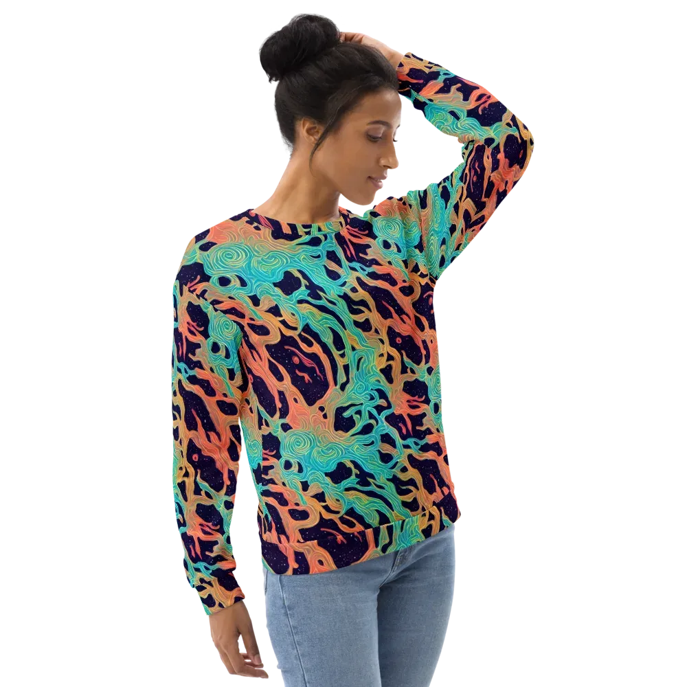 Astral Tides on Sweatshirt — Right Front