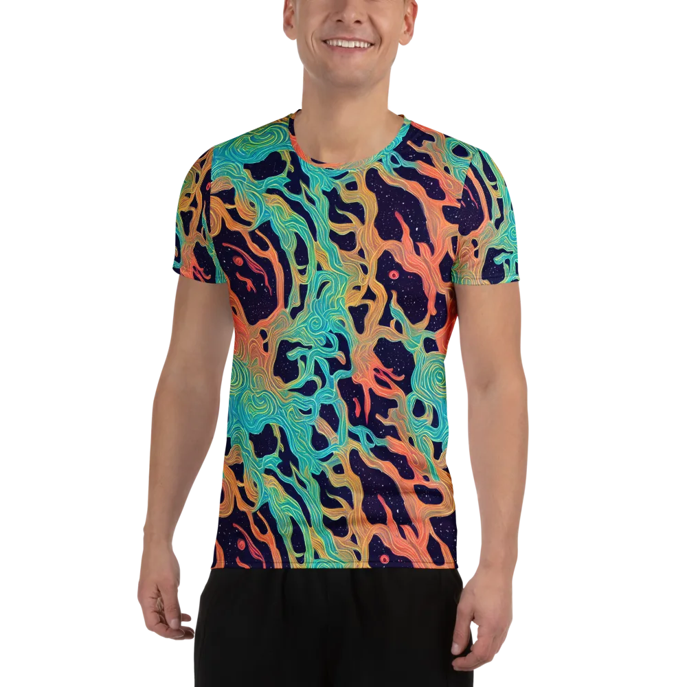 Astral Tides on Men's Athletic T-Shirt — Front