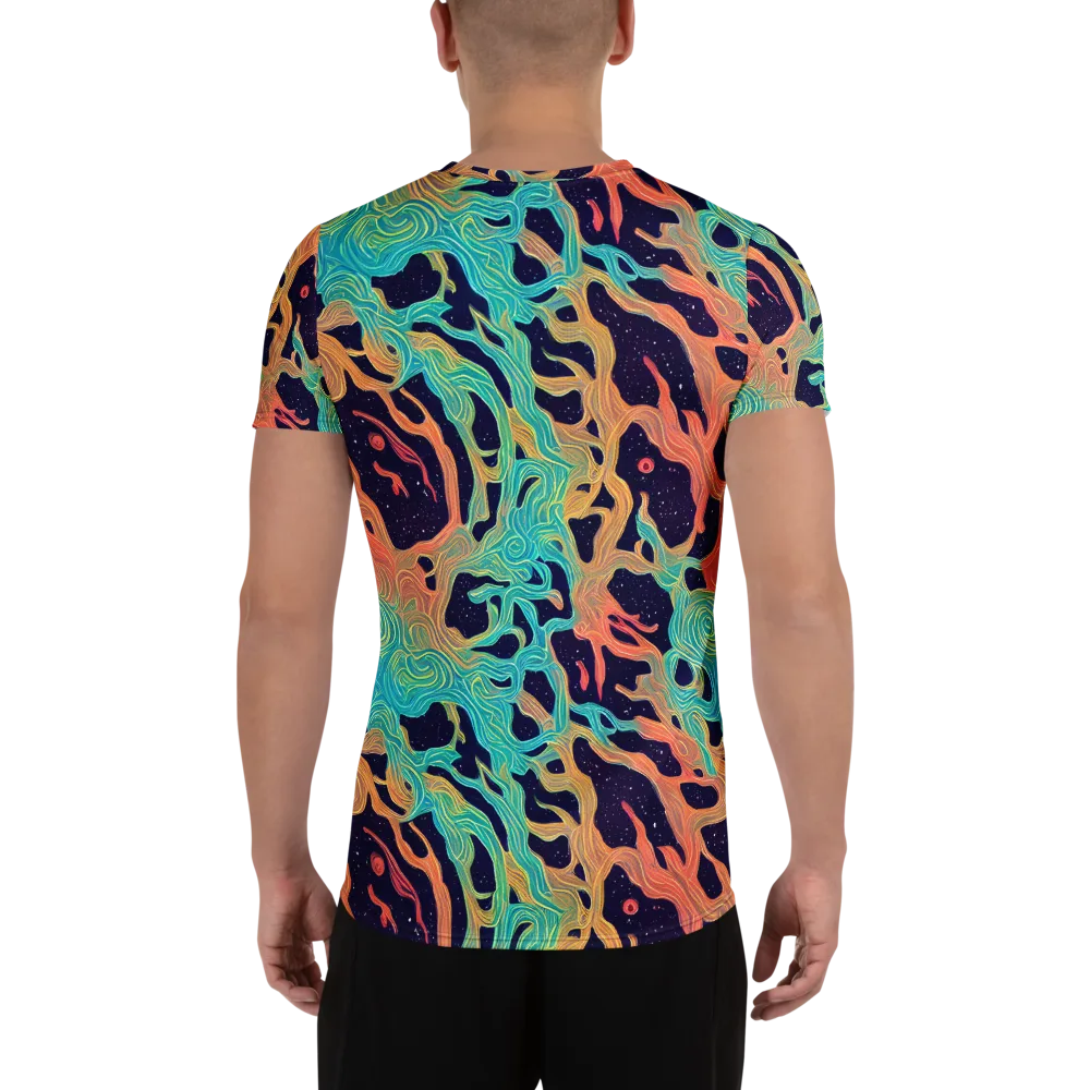 Astral Tides on Men's Athletic T-Shirt — Back