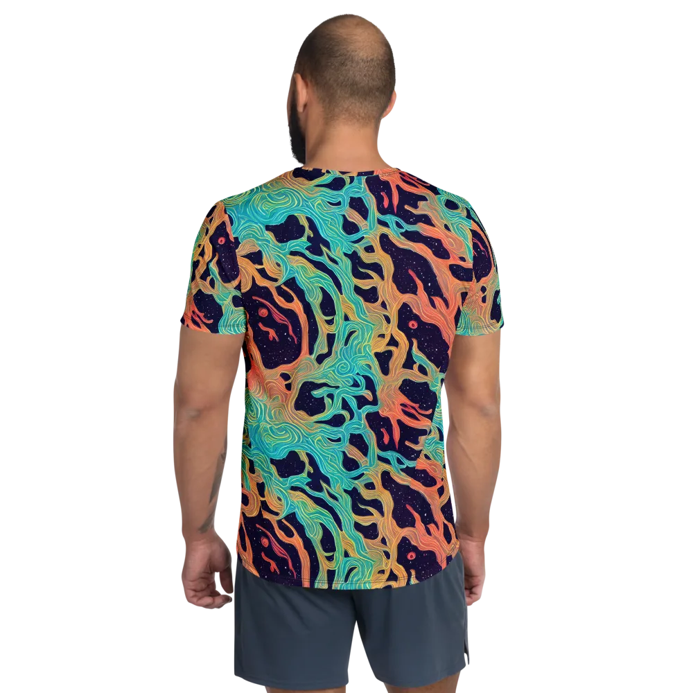 Astral Tides on Men's Athletic T-Shirt — Back