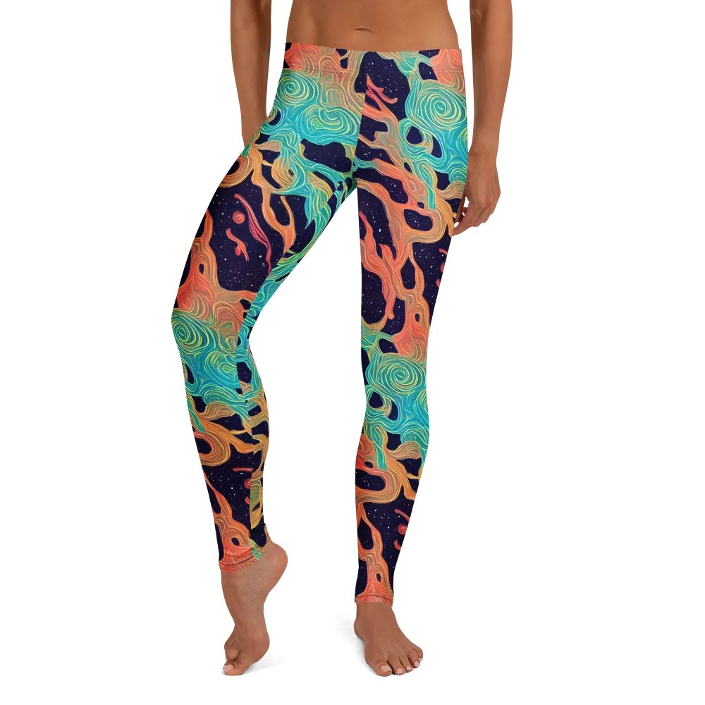 Astral Tides on Leggings — Front
