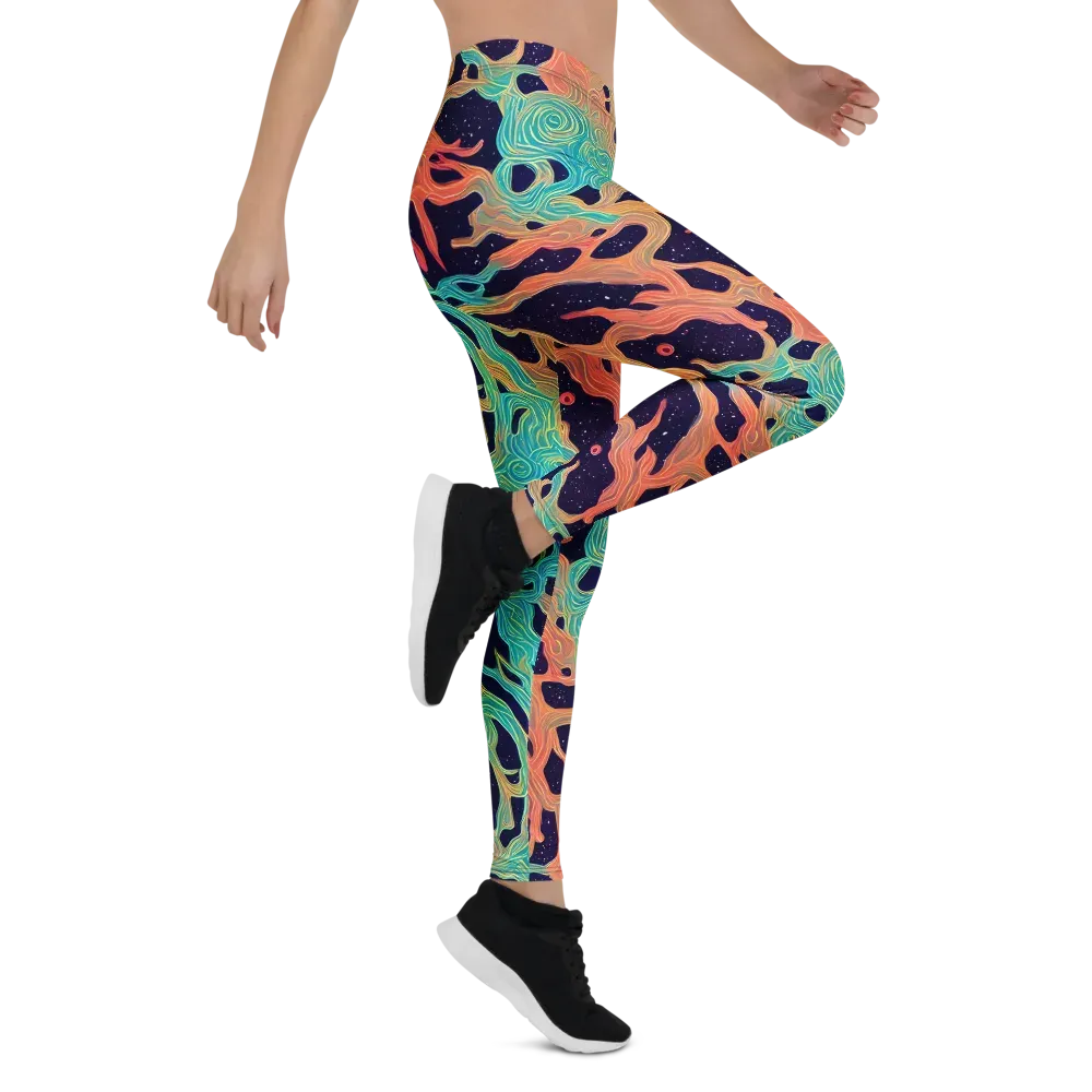 Astral Tides on Leggings — Right