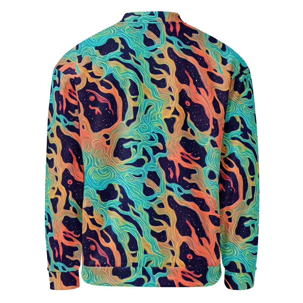 Astral Tides on Bomber Jacket — Back