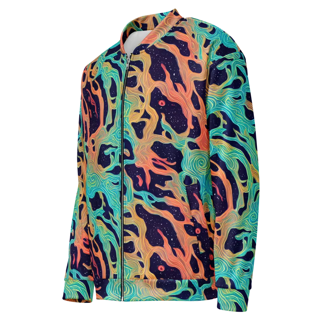 Astral Tides on Bomber Jacket — Left Front