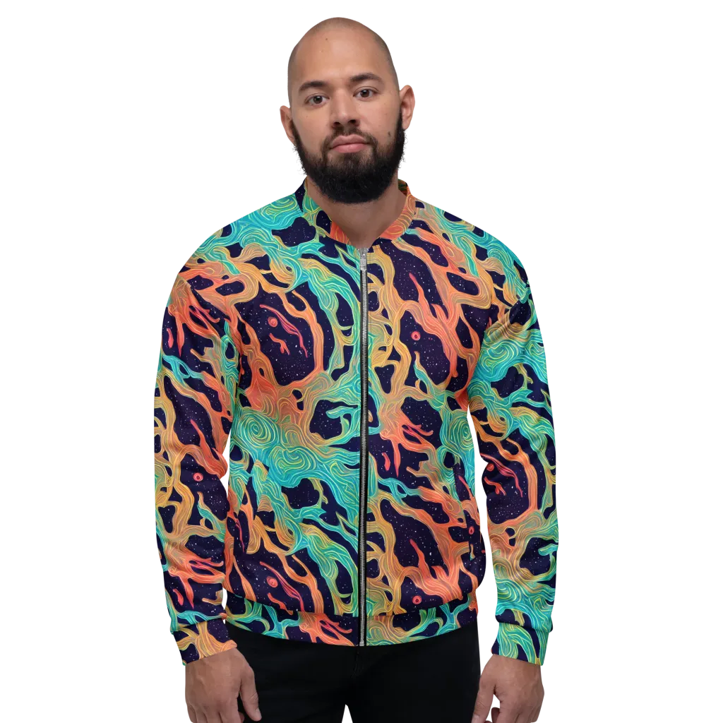 Astral Tides on Bomber Jacket — Front
