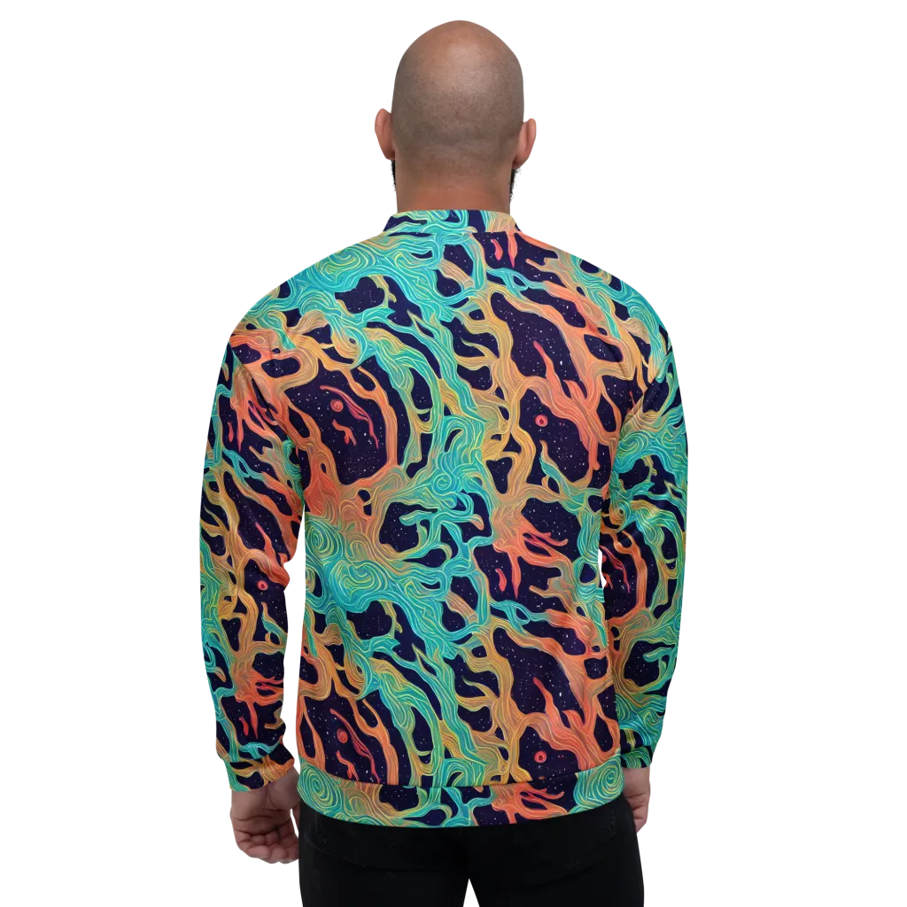 Astral Tides on Bomber Jacket — Back
