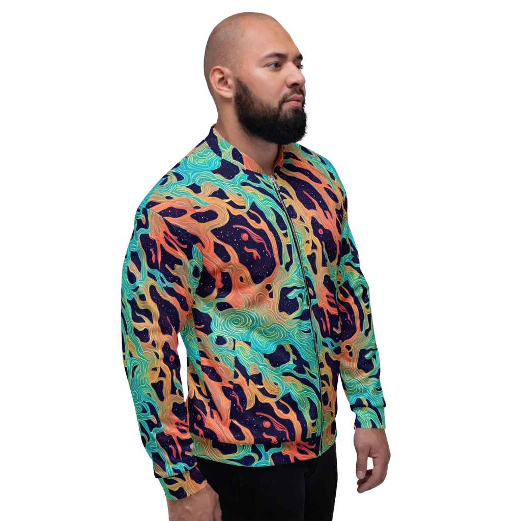Astral Tides on Bomber Jacket — Right
