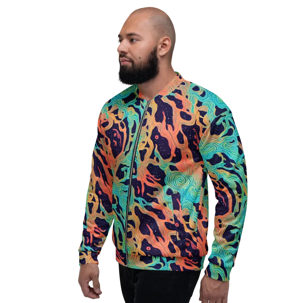 Astral Tides on Bomber Jacket — Left