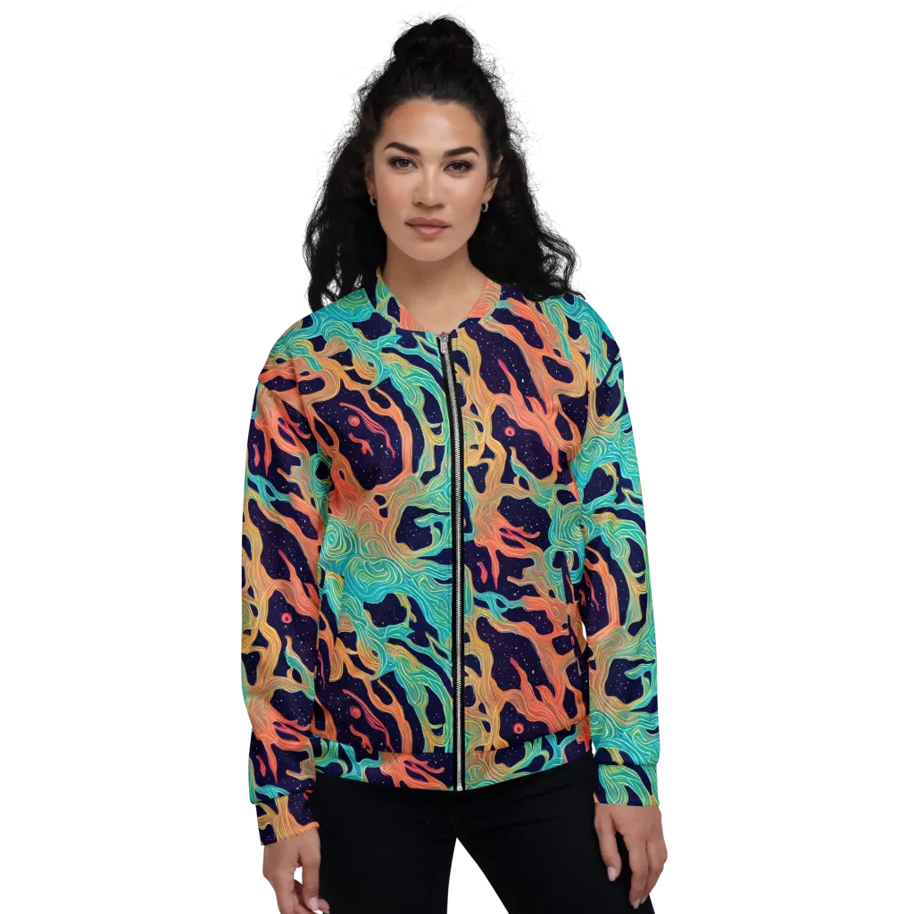Astral Tides on Bomber Jacket — Front