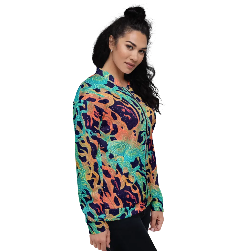 Astral Tides on Bomber Jacket — Right