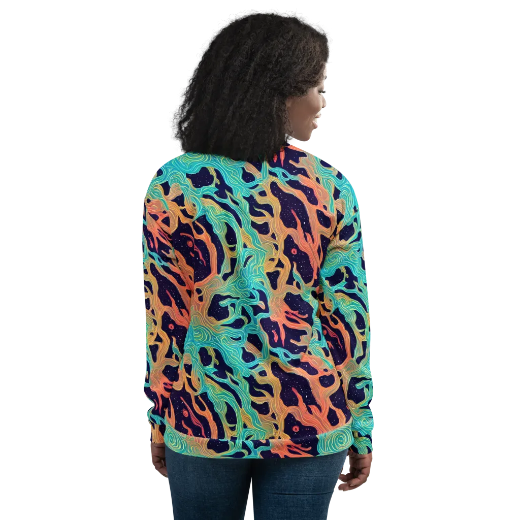 Astral Tides on Bomber Jacket — Back