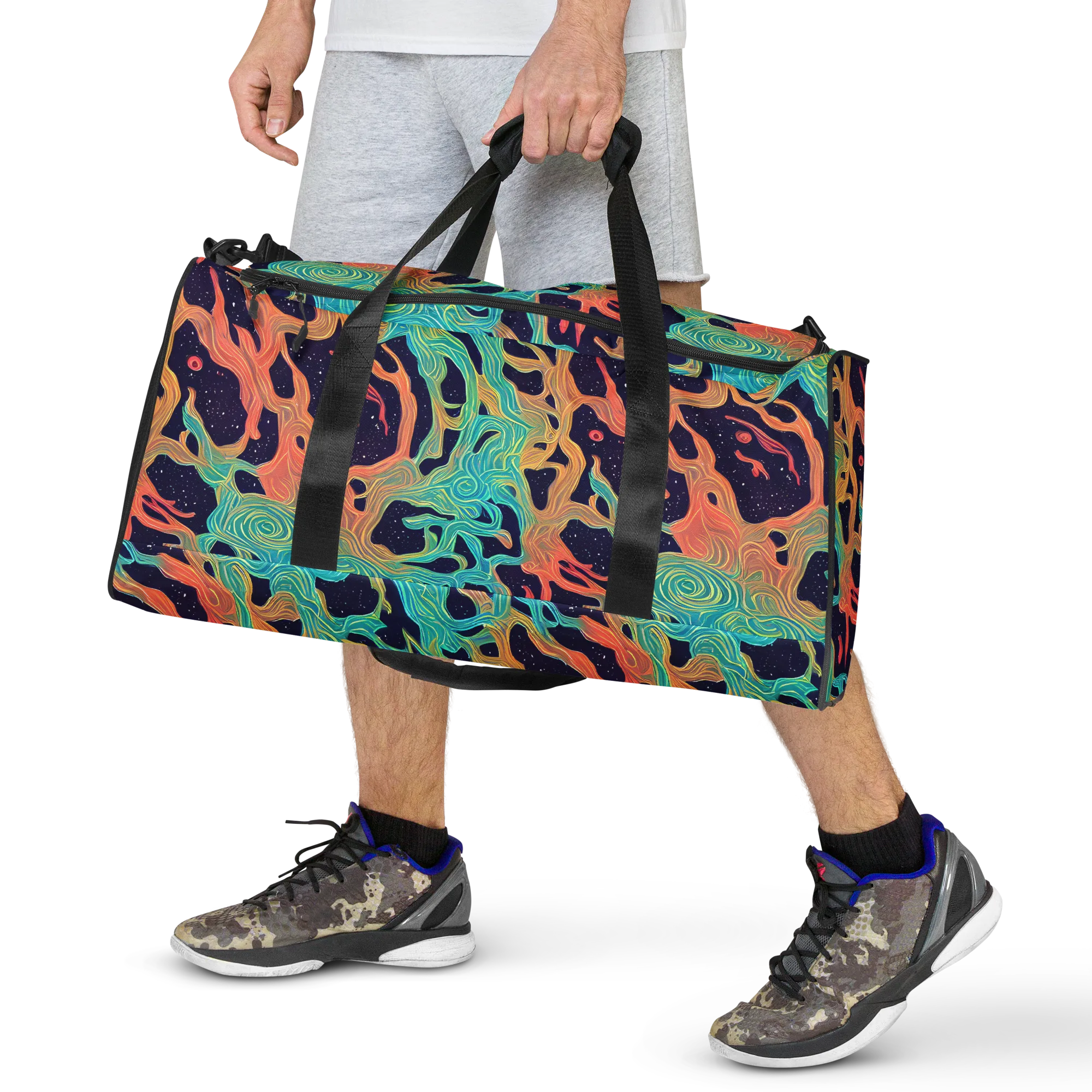 Astral Tides on Duffle Bag — Front