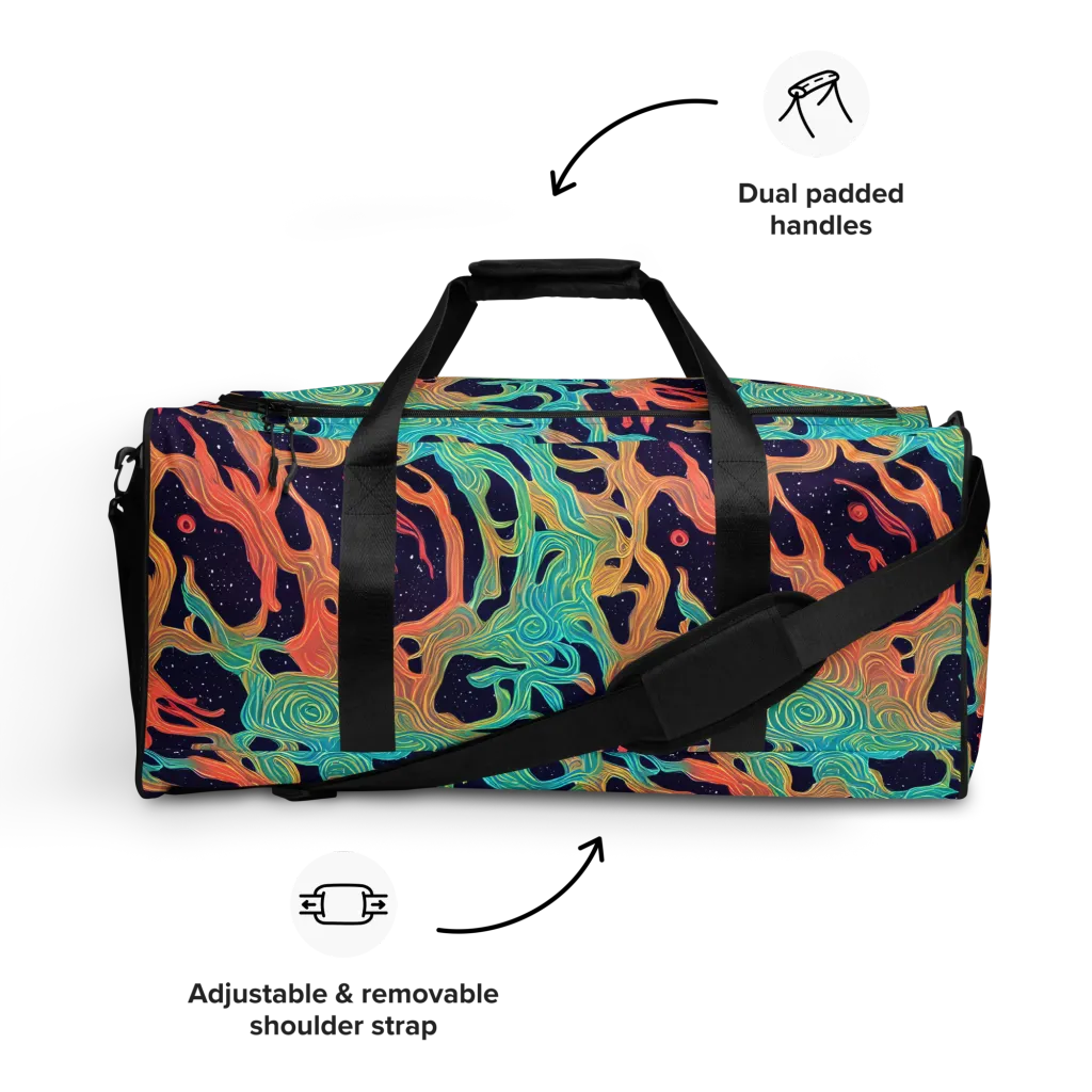 Astral Tides on Duffle Bag — Front