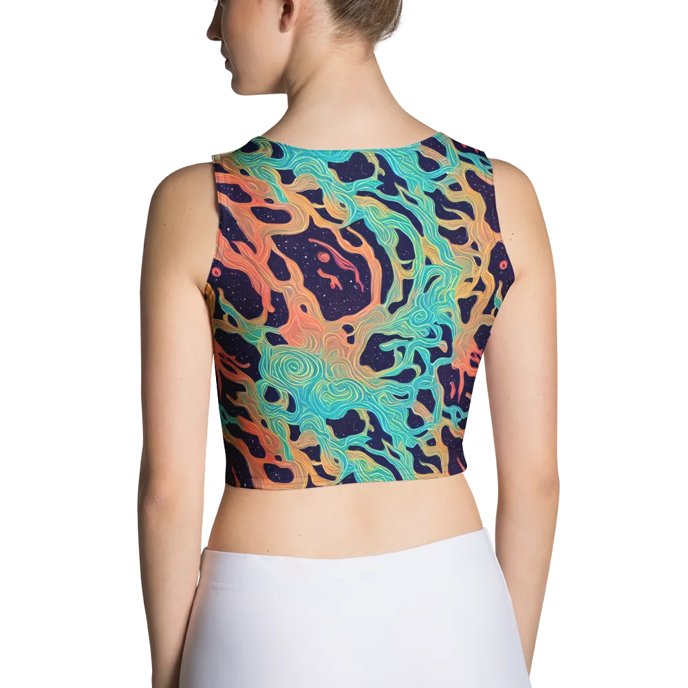 Astral Tides on Crop Top — Back