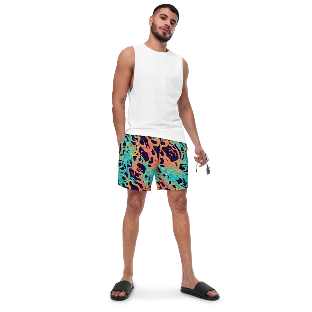 Astral Tides on Swim Trunks — Front