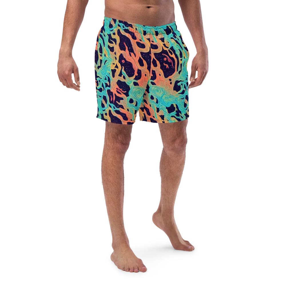 Astral Tides on Swim Trunks — Front