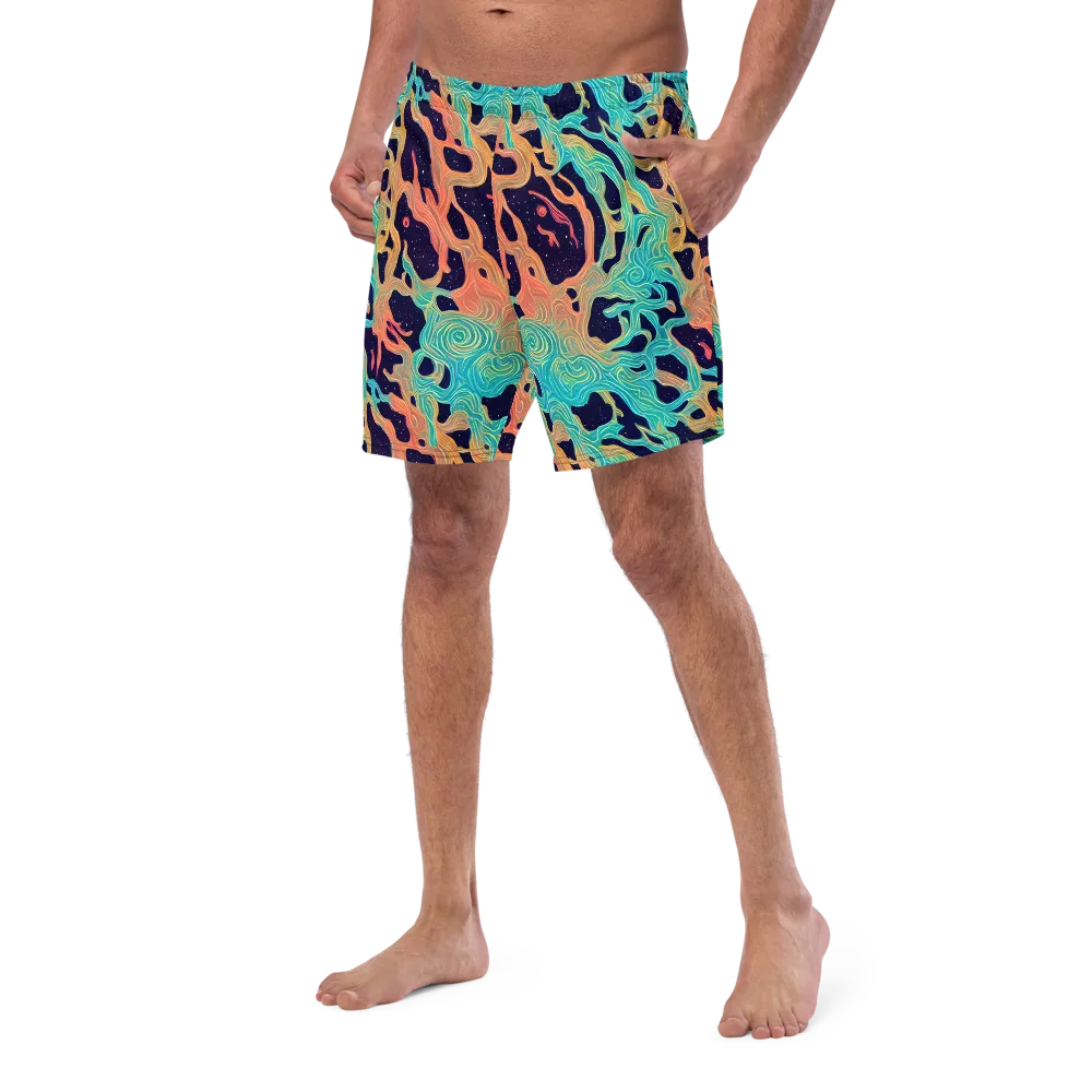 Astral Tides on Swim Trunks — Left Front