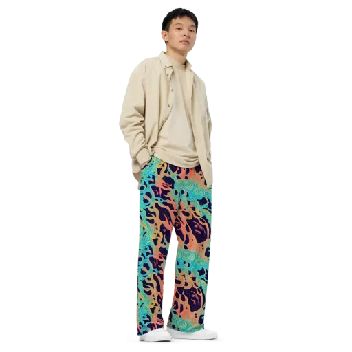 Astral Tides on a Wide-Leg Pants