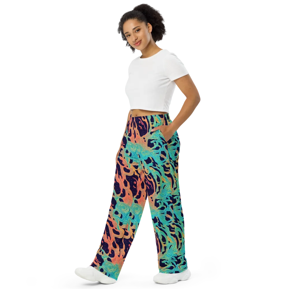 Astral Tides on Wide-Leg Pants — Left Front