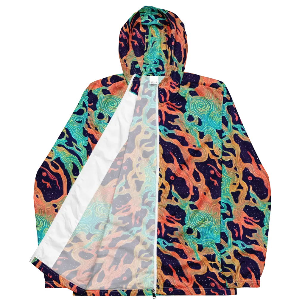 Astral Tides on Men's Windbreaker — Front