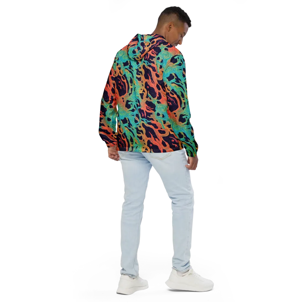 Astral Tides on Men's Windbreaker — Back