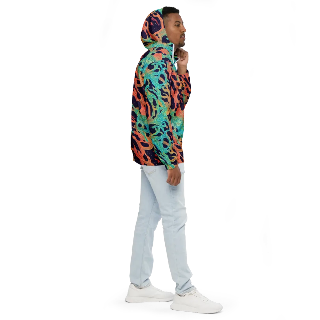 Astral Tides on Men's Windbreaker — Right
