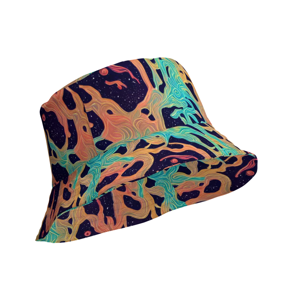 Astral Tides on Reversible Bucket Hat — Product details Outside