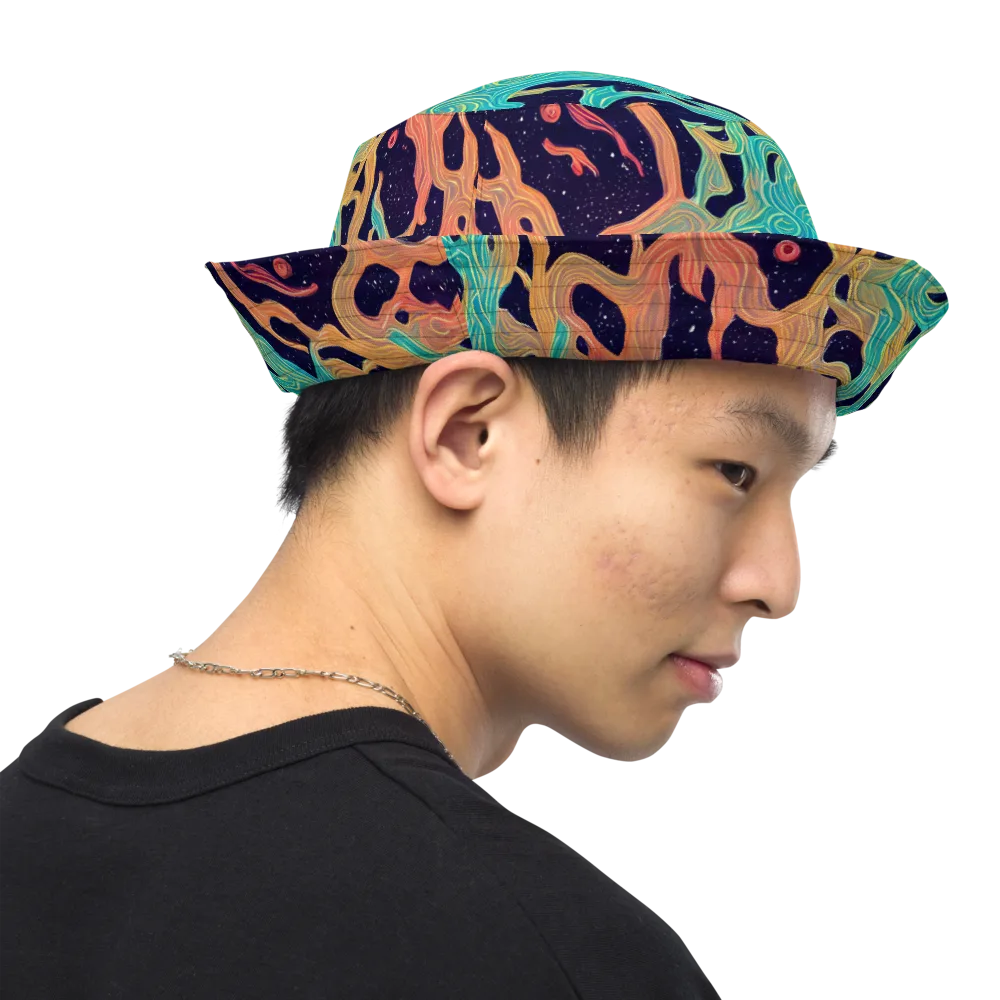 Astral Tides on Reversible Bucket Hat — Right Outside