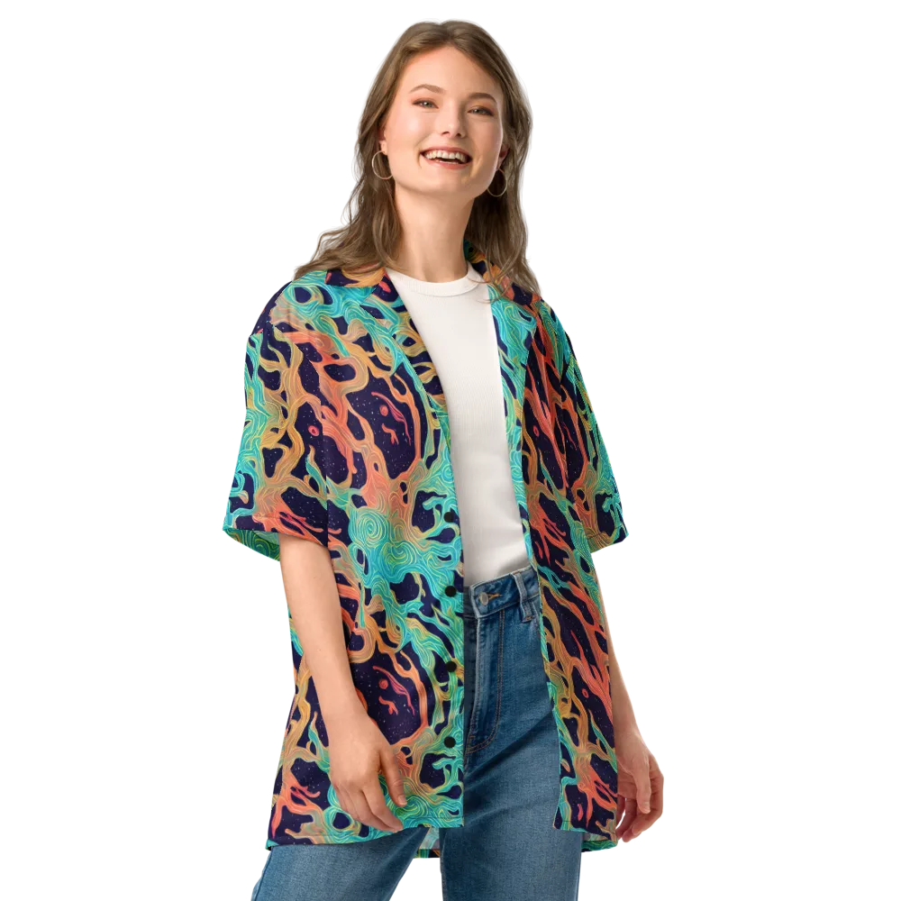 Astral Tides on Button Shirt — Front