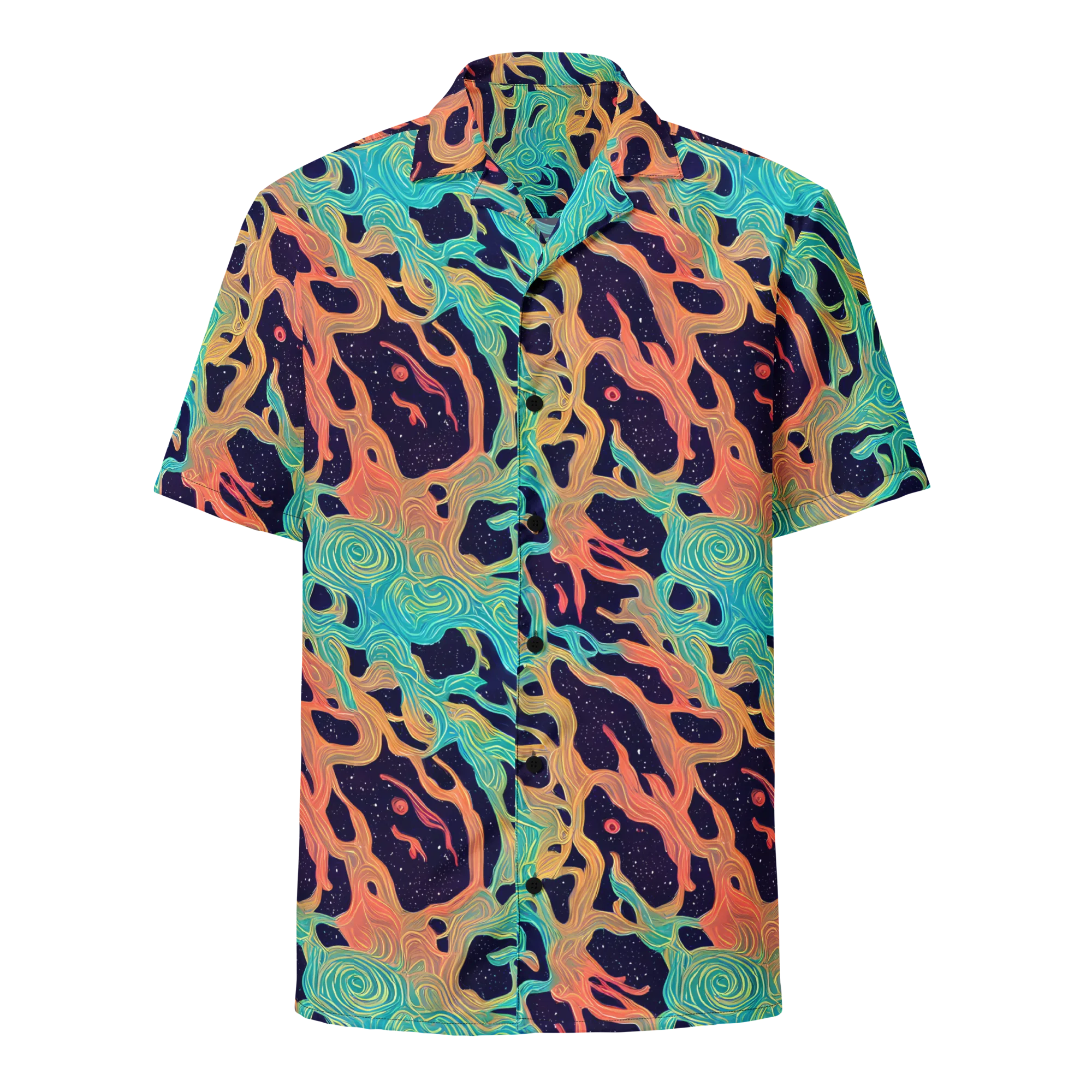 Astral Tides on Button Shirt — Front
