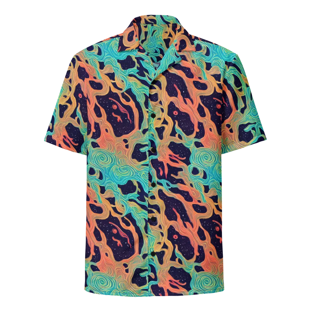 Astral Tides on Button Shirt — Front