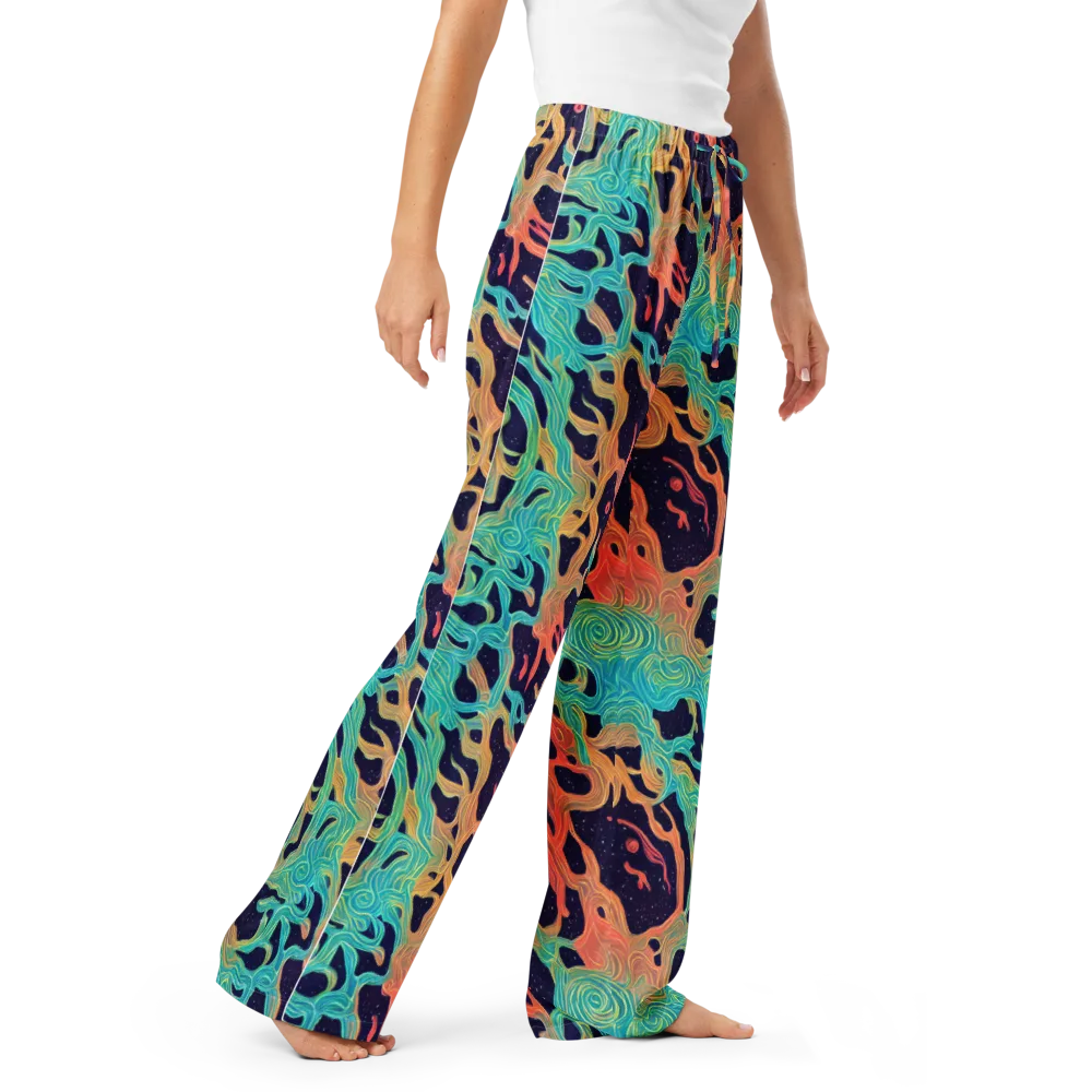 Astral Tides on Women's Pajama Pants — Right Front