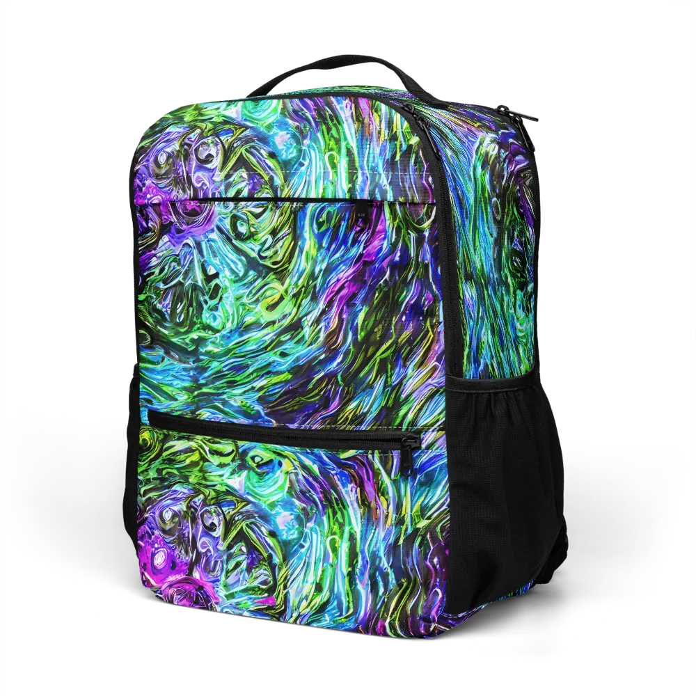 Prismatic Maelstrom on Utility Backpack — Left Front
