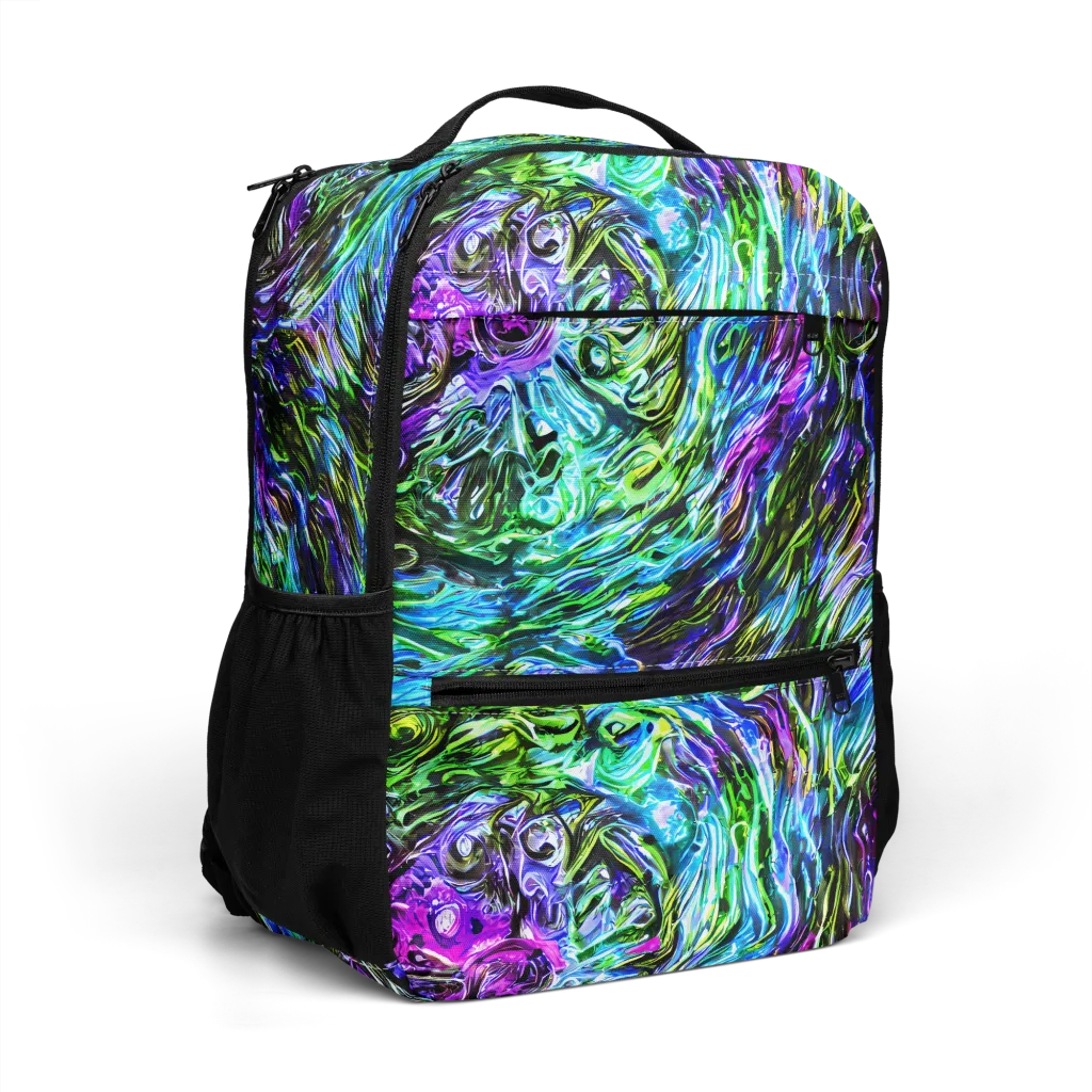 Prismatic Maelstrom on Utility Backpack — Right Front