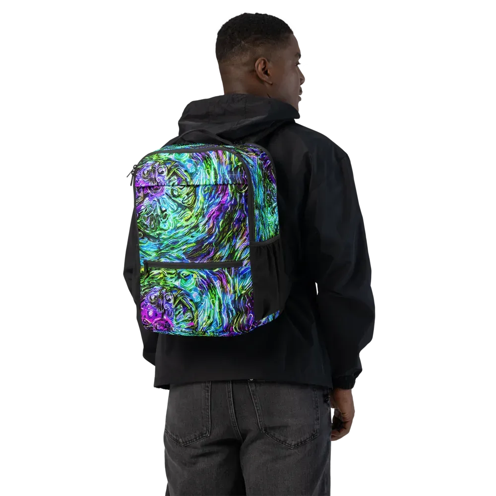 Prismatic Maelstrom on Utility Backpack — Back