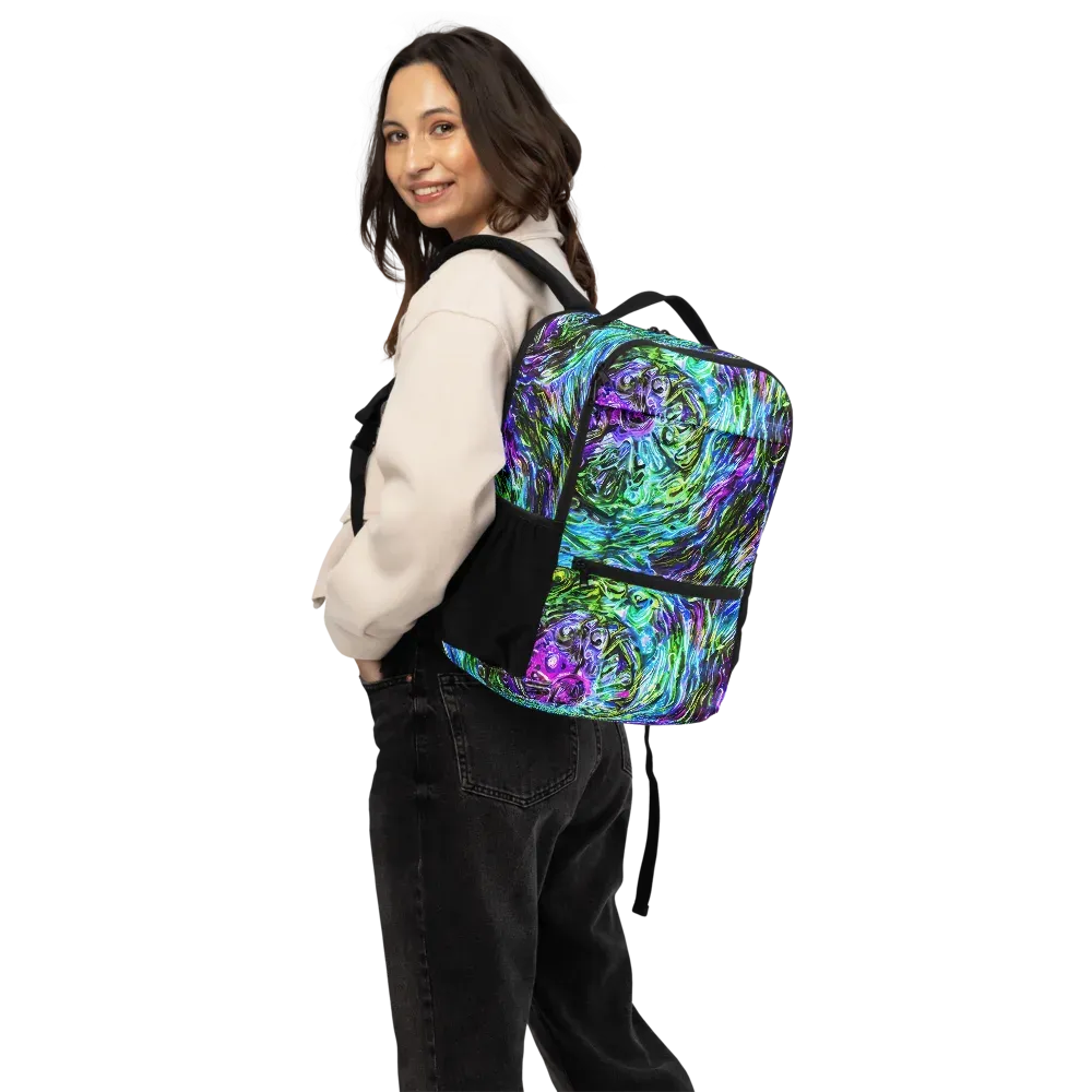 Prismatic Maelstrom on Utility Backpack — Back