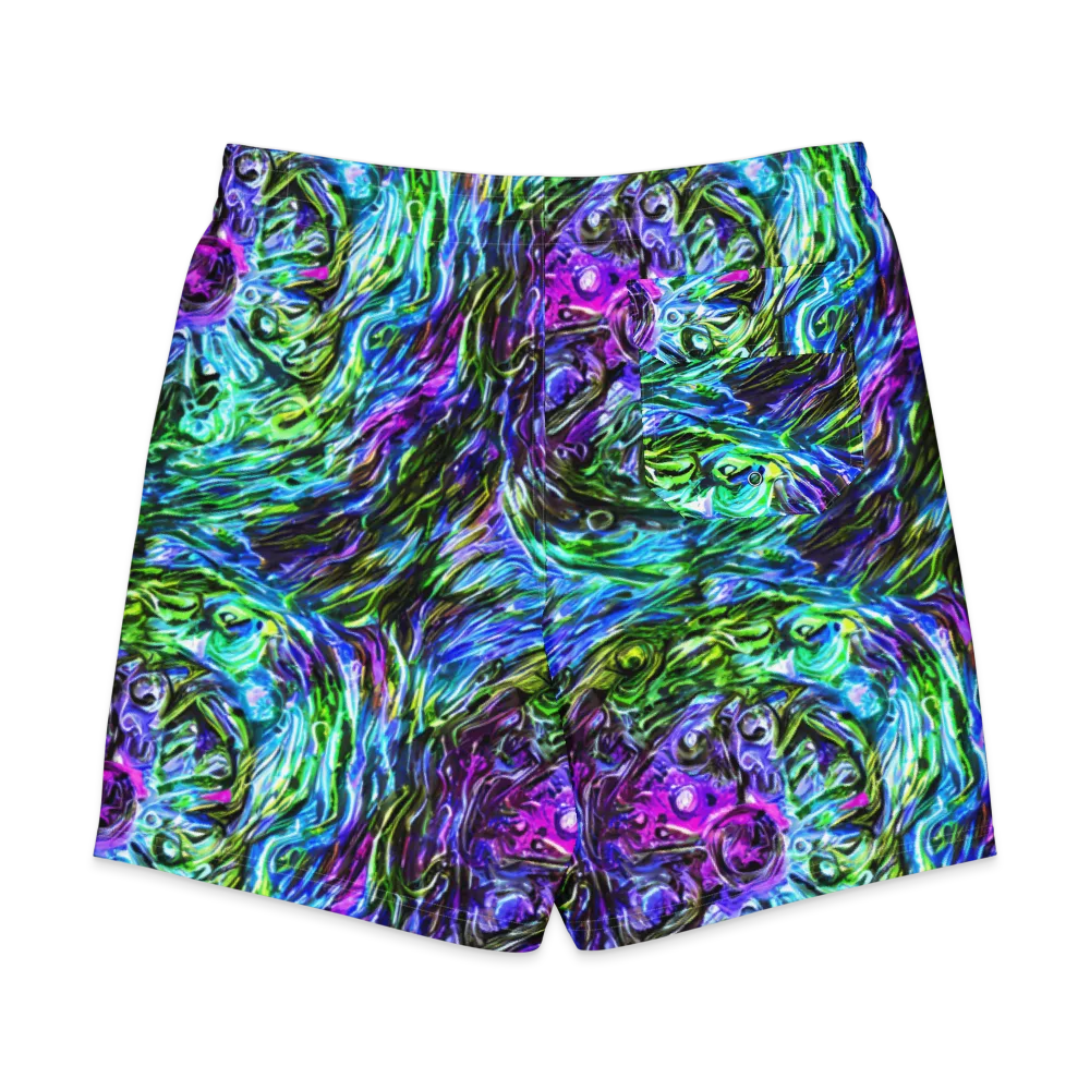 Prismatic Maelstrom on Men's Board Shorts — Back