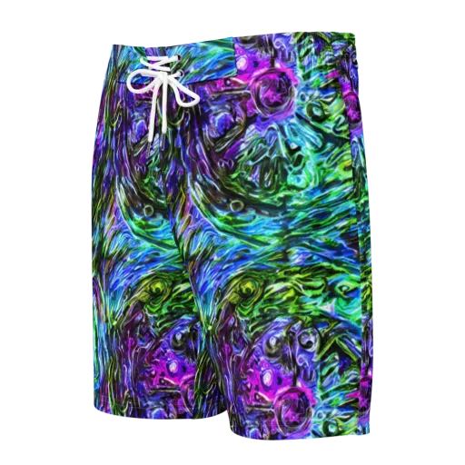 Prismatic Maelstrom on a Men's Board Shorts