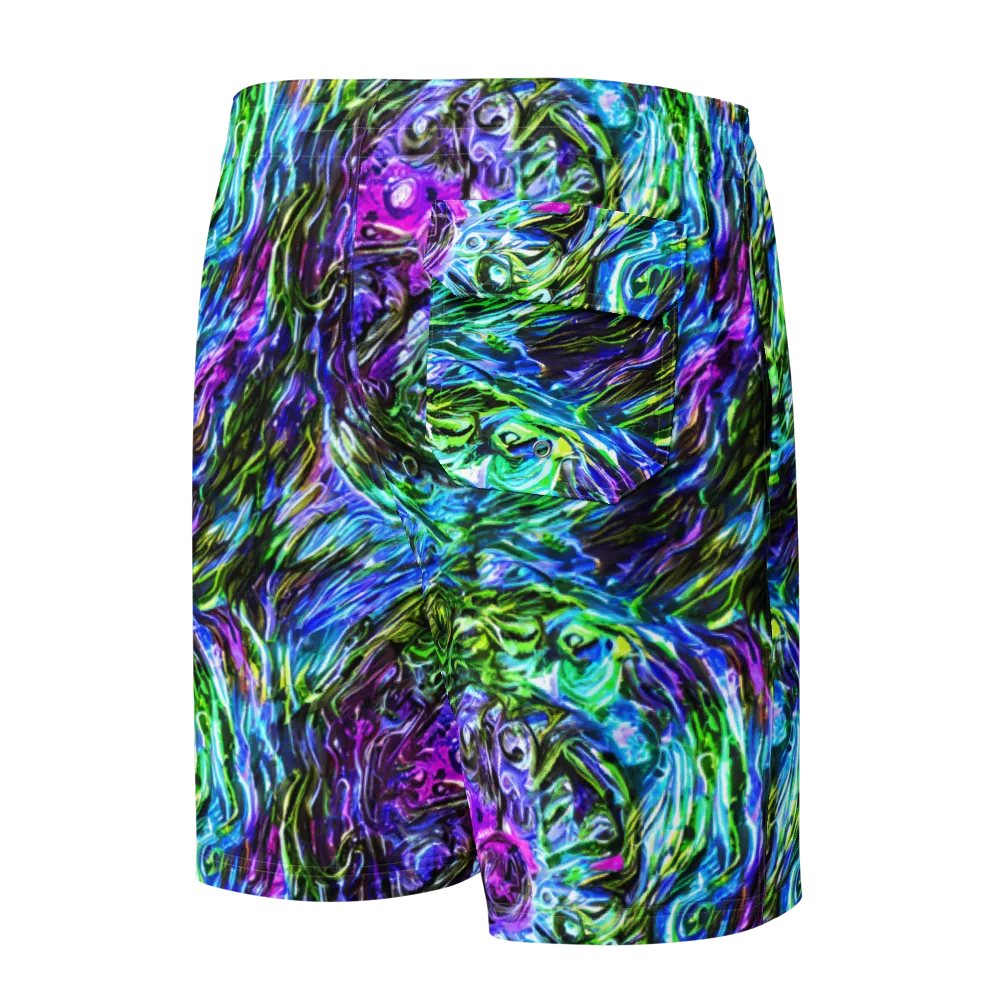 Prismatic Maelstrom on Men's Board Shorts — Back
