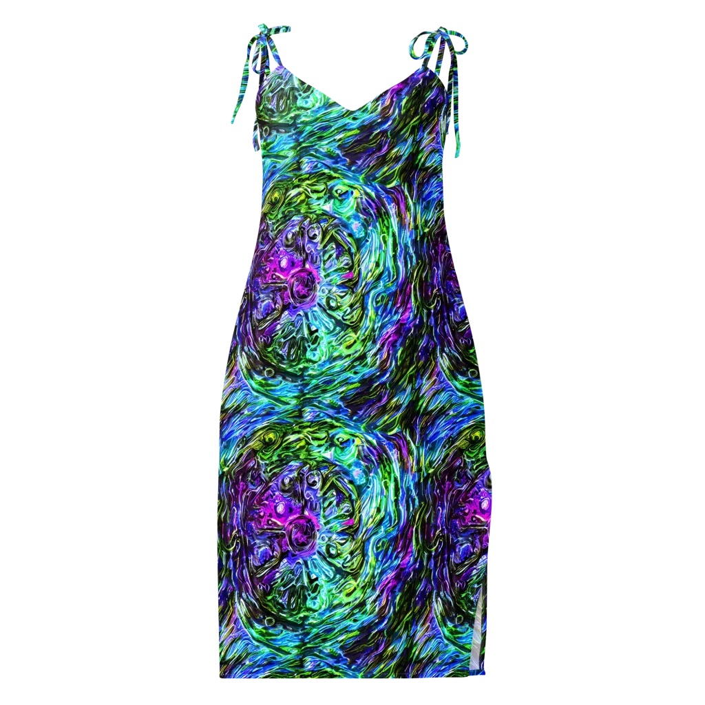 Prismatic Maelstrom on Slip Dress — Front