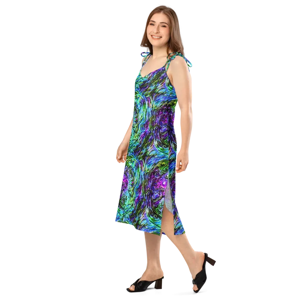 Prismatic Maelstrom on Slip Dress — Left Front