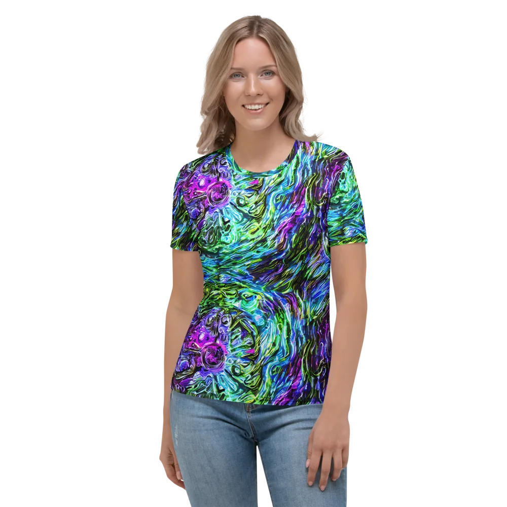 Prismatic Maelstrom on Women's Crew Neck T-Shirt — Front