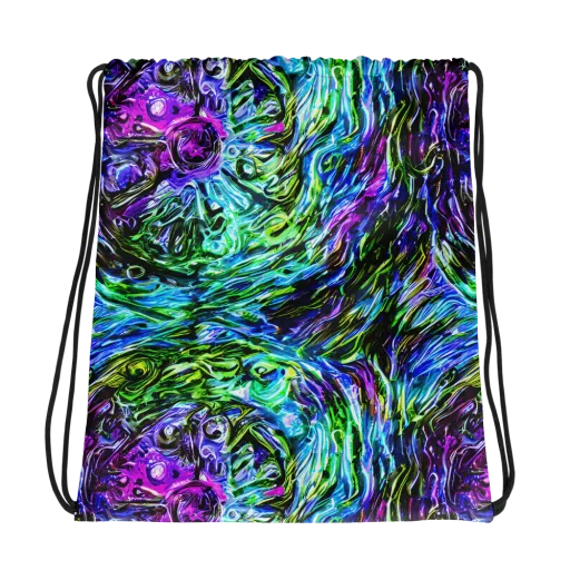 Prismatic Maelstrom on a Drawstring Bag