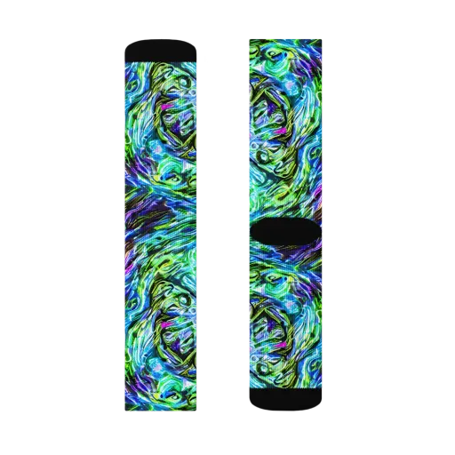 Prismatic Maelstrom on a Socks