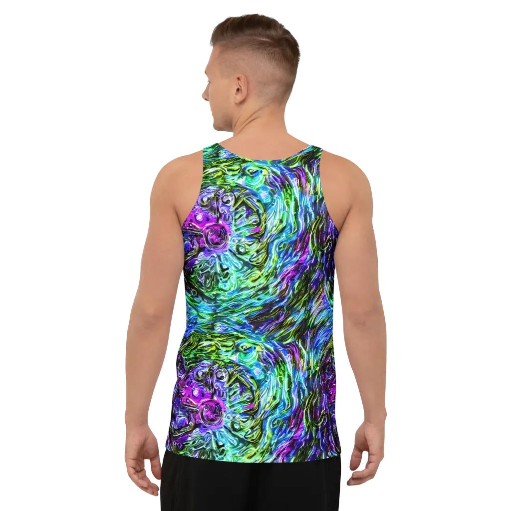 Prismatic Maelstrom on Men's Tank Top — Back