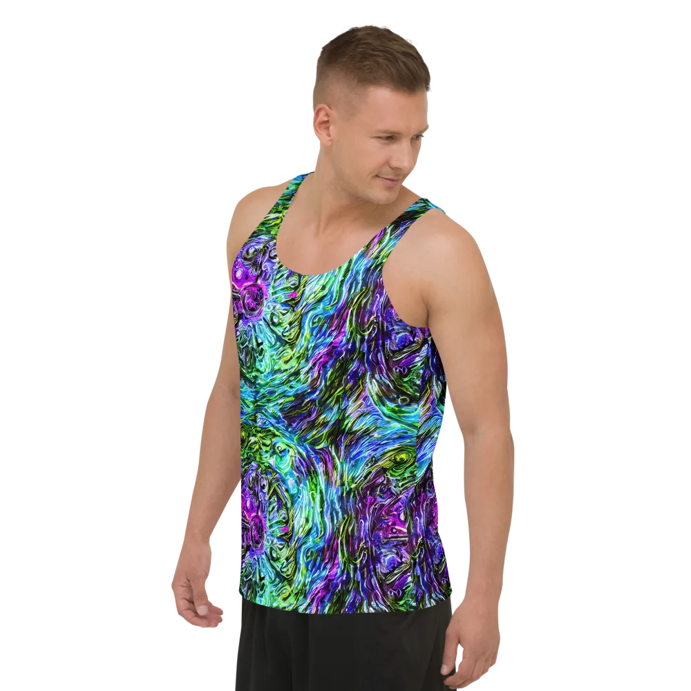 Prismatic Maelstrom on Men's Tank Top — Left Front
