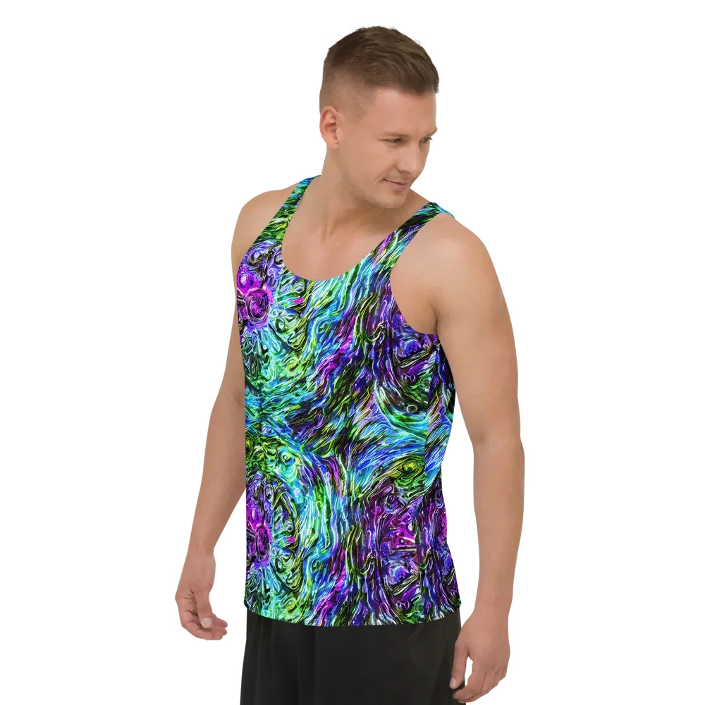 Prismatic Maelstrom on Men's Tank Top — Left Front